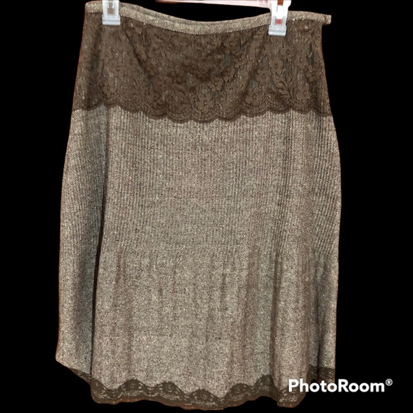 Women brown Midi skirt - Picture 2 of 5